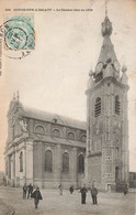 Condé Sur L'escaut * 1905 * Place Et Le Clocher De L'église Bâti En 1606 * Villageois - Conde Sur Escaut