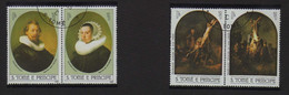 Saint Thomas Et Prince 1983 - 4 Valeurs En Dyptique "Peintures De Rembrandt"    Oblitérées - Used - Rembrandt
