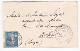 Oued Marsa , Pour Mr Byr , 3 Cachets , Feedj M’Zala 1925 - Storia Postale