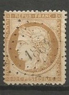 France - Type Cérès - N°36 - 10c. Bistre-jaune - Obl. PC Du GC 1864 LA JARRIE (Charente-Maritime) - 1870 Assedio Di Parigi