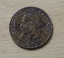 Napoléon III  2 Centimes 1861 K - 2 Centimes