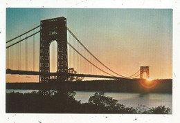 Cp , Etats Unis,  NEW YORK CITY,  THE GEORGE WASHINGTON BRIDGE,  écrite - Puentes Y Túneles