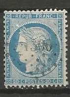 France - Type Cérès - N°37 - 20c. Bleu - Obl. PC Du GC 1300 DIEULEFIT (Drôme) - 1870 Asedio De Paris