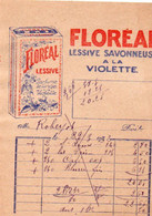 Facture PUBLICITE  Lessive Savonneuse  à La Violette FLOREAL 1932 ( X131 - Droguerie & Parfumerie