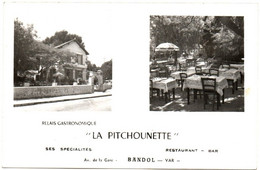 Commerce - Café - Bar - Restaurant : " LA PITCHOUNETTE " : Relais Gastronomique : BANDOL - Avenue De La Gare - Var - Cafes