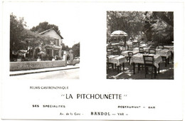 Commerce - Café - Bar - Restaurant : " LA PITCHOUNETTE " : Relais Gastronomique : BANDOL - Avenue De La Gare - Var - Caffé