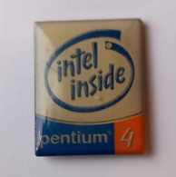 F240 Pin's INTEL INSIDE Pentium 4 Informatique Achat Immédiat - Informatique