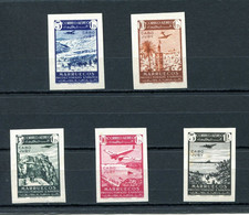 1942.CABO JUBY.EDIFIL 133S/137S(*)SIN DENTAR.NUEVOS..CATALOGO 92€ - Kaap Juby