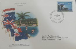 O) 1997 TOKELAU, SOUTH PACIFIC COMMISSION, CHRUCH, WATERFRONT, ARCHITECTURE,  FDC XF - Tokelau