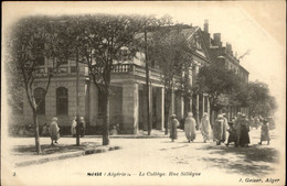 ALGERIE - SETIF - Le Collège - Rue Sillègue - Carte Nuage - Sétif