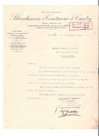 Lettre En-Tête De La Blanchisserie Et Teinturerie De Caudry Datée Novembre 1933 - Artesanos