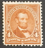 USA YT 100 NEUF* MH "A.LINCOLN" ANNÉE 1894 VOIR 2 SCANS - Neufs