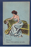 CPA 1 Euro Illustrateur Femme En Pied Woman Art Nouveau Circulé Prix De Départ 1 Euro - 1900-1949