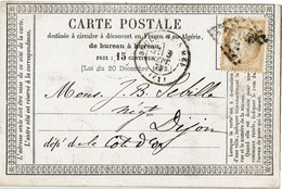 LCTN27B -  CPO N° 10 OBL. SEPTEMBRE 1875 - Cartoline Precursori