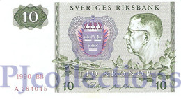 SWEDEN 10 KRONOR 1990 PICK 52e UNC - Svezia