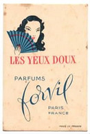 PARFUM FORVIL - PARIS - " LES YEUX DOUX " - Anciennes (jusque 1960)