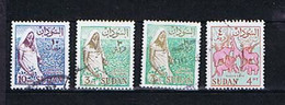 Sudan 1975: 4 Ex Michel 181-185 No Wmk. (3PT Two Colors) Used, Ohne Wasserzeichen Gestempelt - Soudan (1954-...)