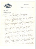 Lettre En-tête Illustrée Au Globe Du Grand Hotel De L'Univers Paul Vivet à Montluçon Avril 1925 - Deportes & Turismo