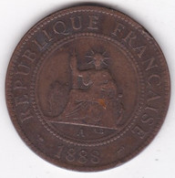 Indochine 1 Centième 1888 A , En Bronze, Lec# 40 - Indocina Francese