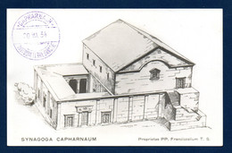 Israël. Lot De 2 Cartes-photos. Plan Et Ruines De La Synagogue De Capharnaum. Custodia Terrae Sanctae.1934 - Israël