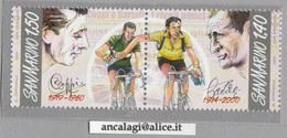 RSM F.lli Nuovi 0450 - San Marino 2010 - "COPPI E BARTALI" 1v.** In Dittico - - Unused Stamps