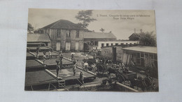 ANTIQUE POSTCARD SÃO TOME E PRINCIPE - ROÇA VISTA ALEGRE - CHEGADA DO CACAO PARA OS TABOLEIROS UNUSED - Sao Tome En Principe