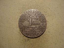 MONNAIE MAROC 1 FRANC 1924 ( POISSY ) EMPIRE CHERIFIEN - Maroc