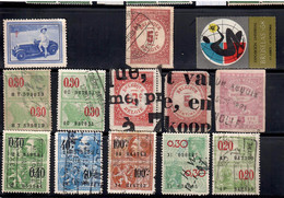 2282 BELGIUM BELGIQUE CINDERELLA AND FISCAL - Francobolli