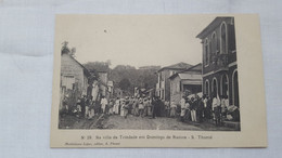 ANTIQUE POSTCARD SÃO TOME E PRINCIPE - NA VILA DA TRINDADE EM DOMINGO DE RAMOS  UNUSED - São Tomé Und Príncipe