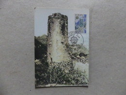 Carte Postale 1er Premier Jour Europa Chateau De Sant Vicens 30 Avril 1977  Andorre-la-Vieille - Cartas & Documentos