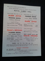 EILEEN JOYCE PIANISTE KLAVIER PIANIST PIANO KLETZKI FISTOULARI STRAUSS CONDUCTOR DIRIGENT CONCERT FLYER HANDBILL - Programme