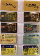 PAKISTAN   : 10 DIFFERENT CARDS AS PICTURED  LOT 20  Zarco, Telenet , Pick N'call , TekTok - Pakistan