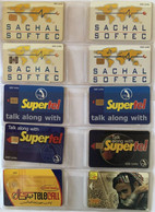 PAKISTAN   : 10 DIFFERENT CARDS AS PICTURED  LOT 22   Sachal,Supertel, Telecall - Pakistán