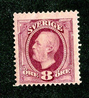 40 Sweden 1903 Scott 57- Mi.42 M* (Offers Welcome!) - Unused Stamps