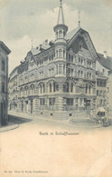 Postcard Switzerland Bank In Schaffhausen - Hausen Am Albis 