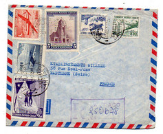 CHILI -1963--lettre Recommandée SANTIAGO  Pour NANTERRE - 92 (France)..timbres (avions..)  Sur Lettre..cachet - Chili