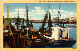 Massachusetts Cape Cod Fishing Boats At Provincetown Curteich - Cape Cod