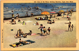 Massachusetts Cape Cod One Of Many Bathing Beaches Curteich - Cape Cod