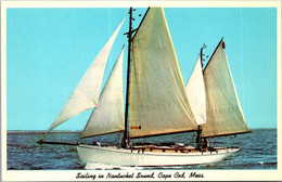 Massachusetts Cape Cod Sailing In Natucket Sound "Ketch Ayuthia" Of Hyannis - Cape Cod