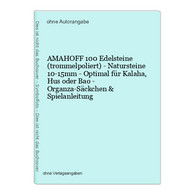 AMAHOFF 100 Edelsteine (trommelpoliert) - Natursteine 10-15mm - Optimal Für Kalaha, Hus Oder Bao - Organza-Säc - Autres & Non Classés