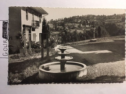 Cpsm écrite En 1959, 73 Savoie, Grésy Sur Aix La Place, La Croix Et La Fontaine, éd CIM N°2, Cachet Timbre - Gresy Sur Aix