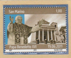 RSM F.lli Nuovi 0460 - San Marino 2011 - "PAPA BENEDETTO XVI" 1v.** - Nuovi