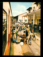 Congo Brazzaville C.F.C.O. Scane De Vie Du Train En Gare - Brazzaville