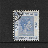 HONG KONG 1938 25c SG 149 FINE USED Cat £4.75 - Used Stamps