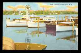 U;S;A; N.J. New Jersey Toms River Boat Landing  Texaco  ( Format 8,7cm X 13,8cm ) - Toms River