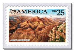 USA 1990 Eagle Over Grand Canyon Mountain Berge ** MNH - Altri & Non Classificati