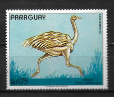 PARAGUAY  N° 1278 * *  Oiseaux Autruche - Autruches