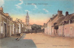 CPA FRANCE - 36 - DEOLS - Route D'Issoudun - Collection GG Châteauroux - Colorisée - Autres & Non Classés