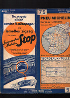Carte Michelin   N°75  Bordeaux-Tulle  (3430-1011) (PPP4952) - Cartes Routières
