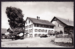 Um 1950 Ungelaufene Foto AK Restaurant Kreuz Mit Auto In Schalchen ZH Bei Wila. - Wila